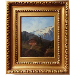 Ko151 - Obraz Alpská krajina, J.Navrátil