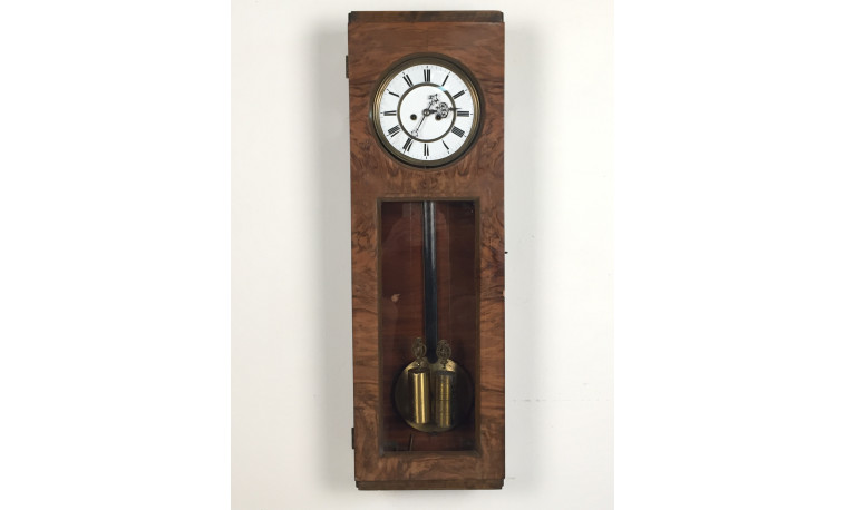 K153 - Starožitné nástěnné závažové hodiny ART DECO