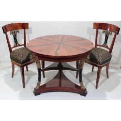 Sk1276 - Stůl, 2x židle, 2x křeslo