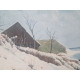 Sk1590 - Obraz Zimní vesnice