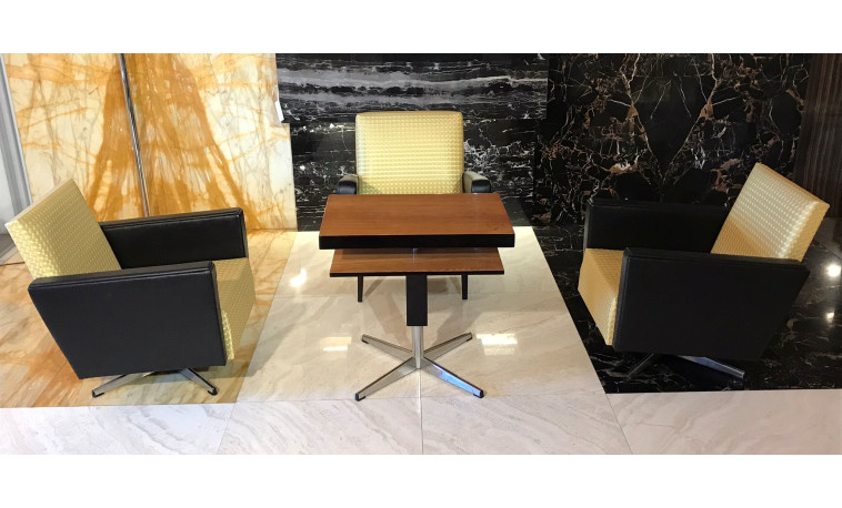 Sk1611 - Komplet stůl + 2x křeslo